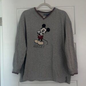 Vintage Gray Mickey Mouse Sweatshirt
